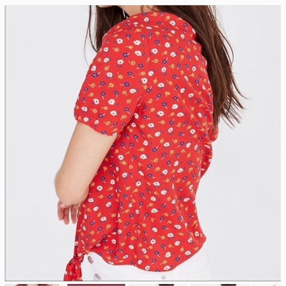 Madewell Tops - Madewell Novel Tie-Front‎ Top Prairie Posies Size M
